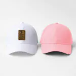 Phirsein White & Pink Unisex Summer Caps – Adjustable Stylish Hats for Men & Women (Set of 2)