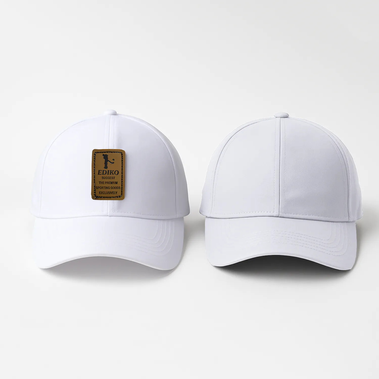 Phirsein White Caps Combo – Stylish Adjustable Summer Hats for Men & Women (Set of 2) - Image 1