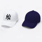 Phirsein ‘New York’ White and Blue Adjustable Baseball Caps – Summer Hats for Men & Women - Image 4