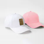 Phirsein White & Pink Unisex Summer Caps – Adjustable Stylish Hats for Men & Women (Set of 2) - Image 4