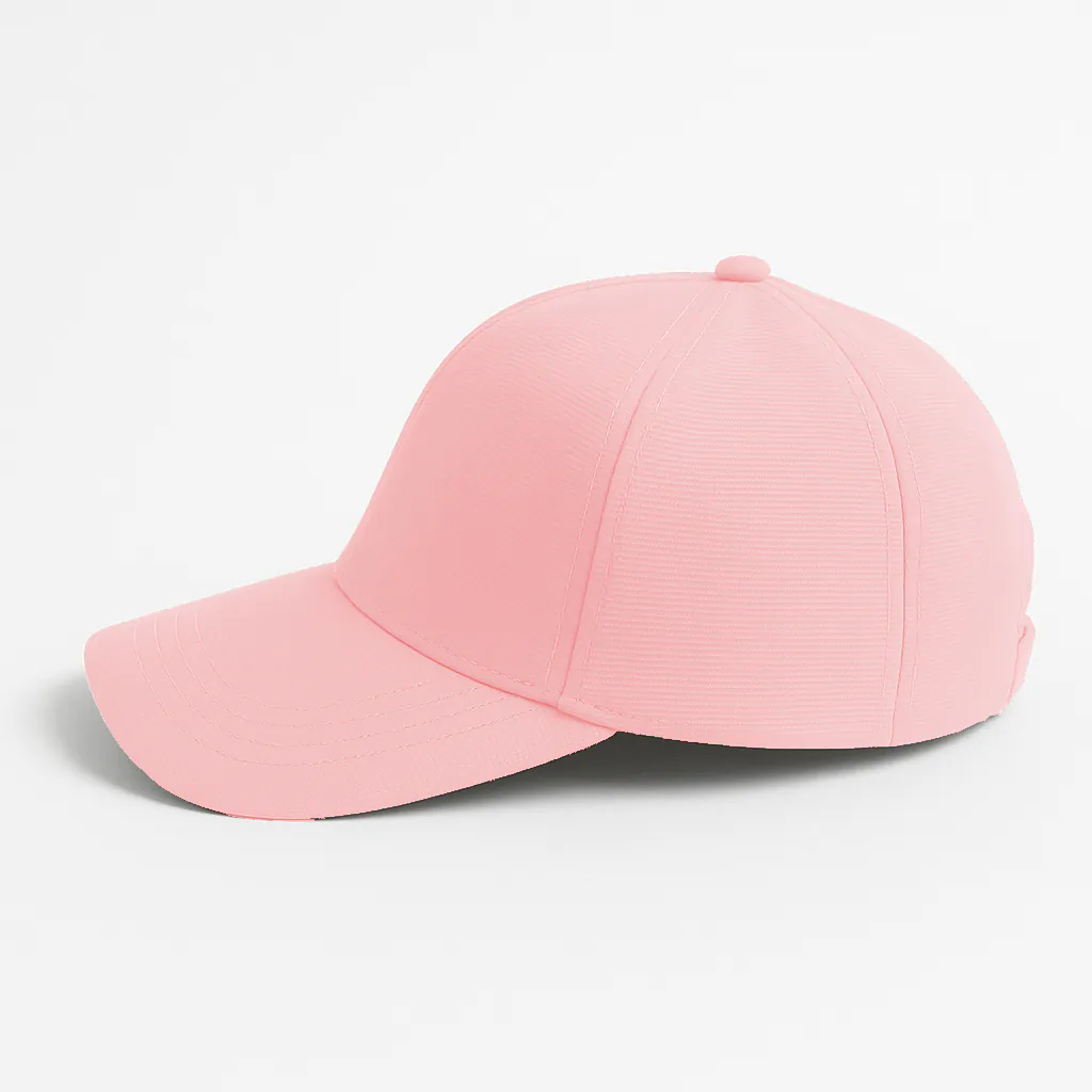 Phirsein Soft Pink Adjustable Sports Cap for Men and Women | Premium Tin Tin Fabric | Unisex Trendy Baseball Cap for Outdoor, Gym & Daily Wear - Image 3