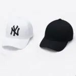 Phirsein Black & White Adjustable Baseball Caps Combo – Stylish Summer Hats for Men & Women - Image 4
