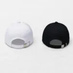 Phirsein Black & White Adjustable Baseball Caps Combo – Stylish Summer Hats for Men & Women - Image 3