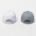 Phirsein ‘New York’ White and Steel Grey Adjustable Baseball Caps – Stylish Summer Hats for Men & Women - Image 3