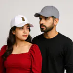 Phirsein White & Grey Ediko Patch Baseball Caps – Adjustable Summer Hats for Men & Women - Image 2