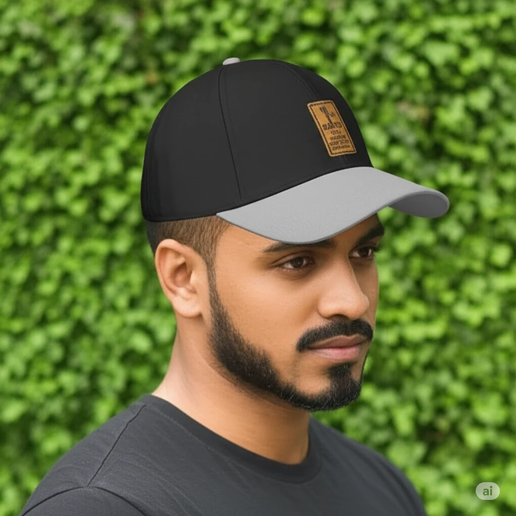 Phirsein Ediko Design Black Adjustable Summer Baseball Sports Cap for Men and Women - Image 2