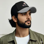 Phirsein Champion Design Black Adjustable Summer Baseball Sports Cap for Men and Women - Image 2
