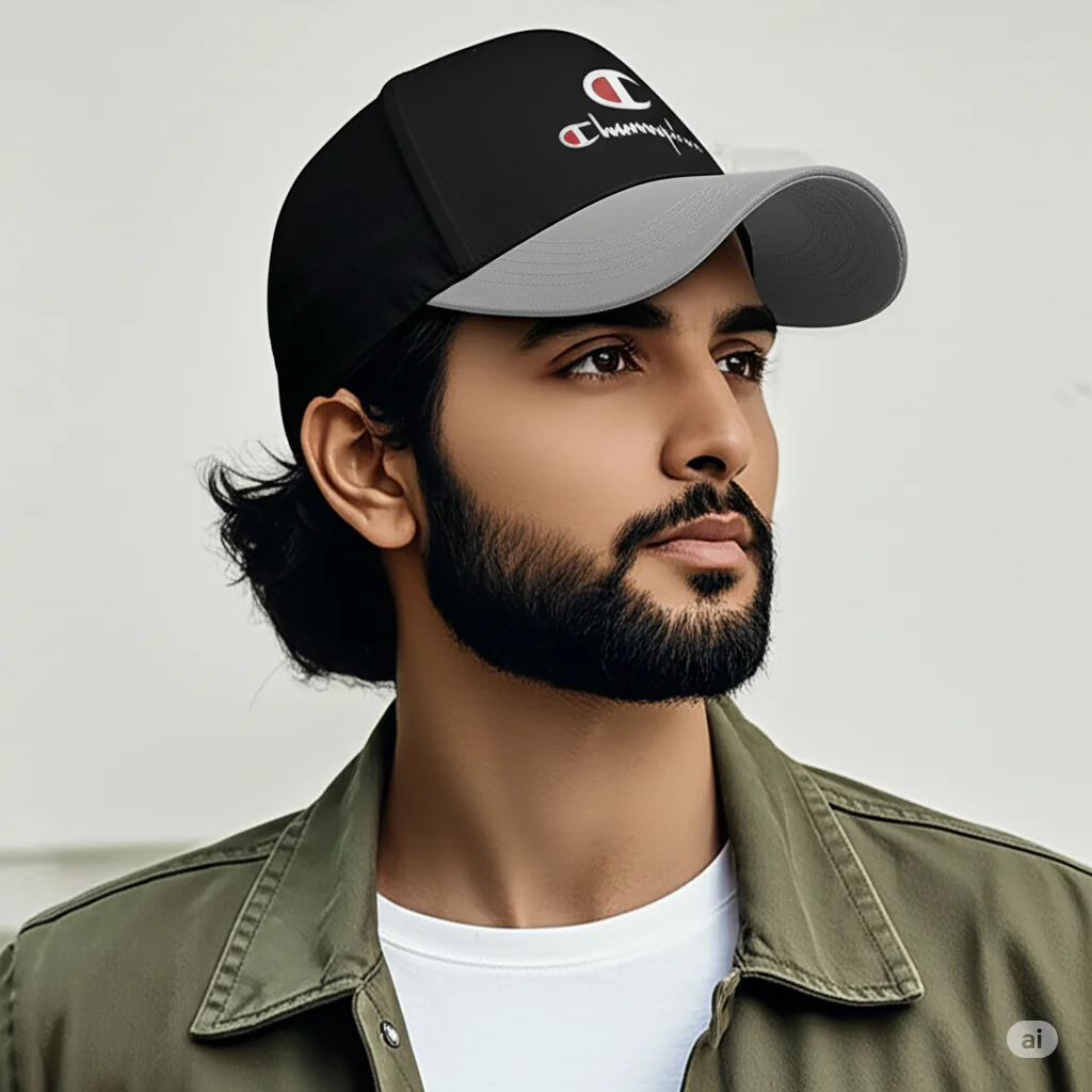 Phirsein Champion Design Black Adjustable Summer Baseball Sports Cap for Men and Women - Image 2