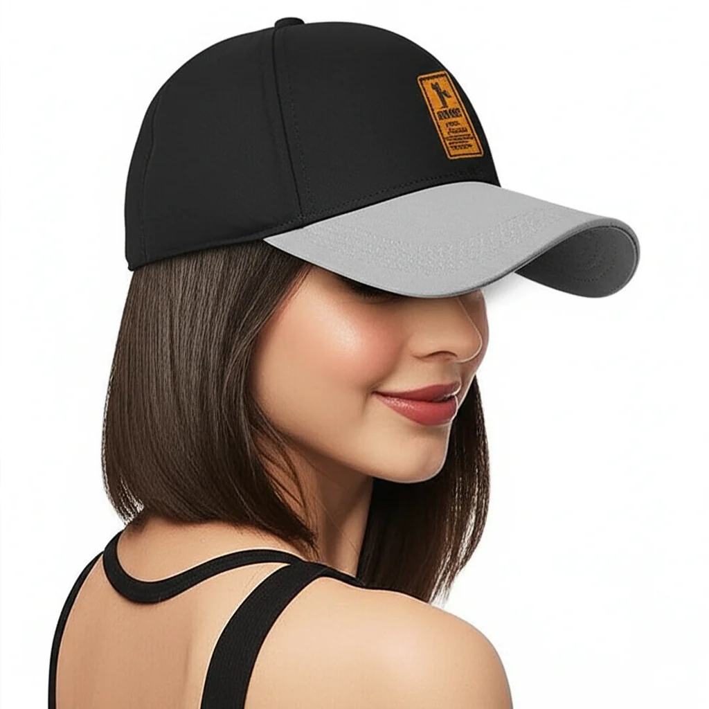 Phirsein Ediko Design Black Adjustable Summer Baseball Sports Cap for Men and Women - Image 3