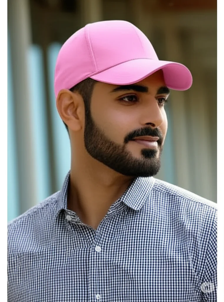 Phirsein Pink Adjustable Summer Baseball Sports Cap for Men and Women - Image 3