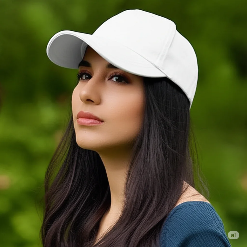 Phirsein White Adjustable Summer Baseball Sports Cap for Men and Women - Image 3