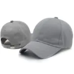 Phirsein Grey Adjustable Summer Baseball Sports Cap for Men and Women