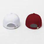 Phirsein ‘New York’ White and Maroon Adjustable Baseball Caps – Trendy Summer Hats for Men & Women - Image 3