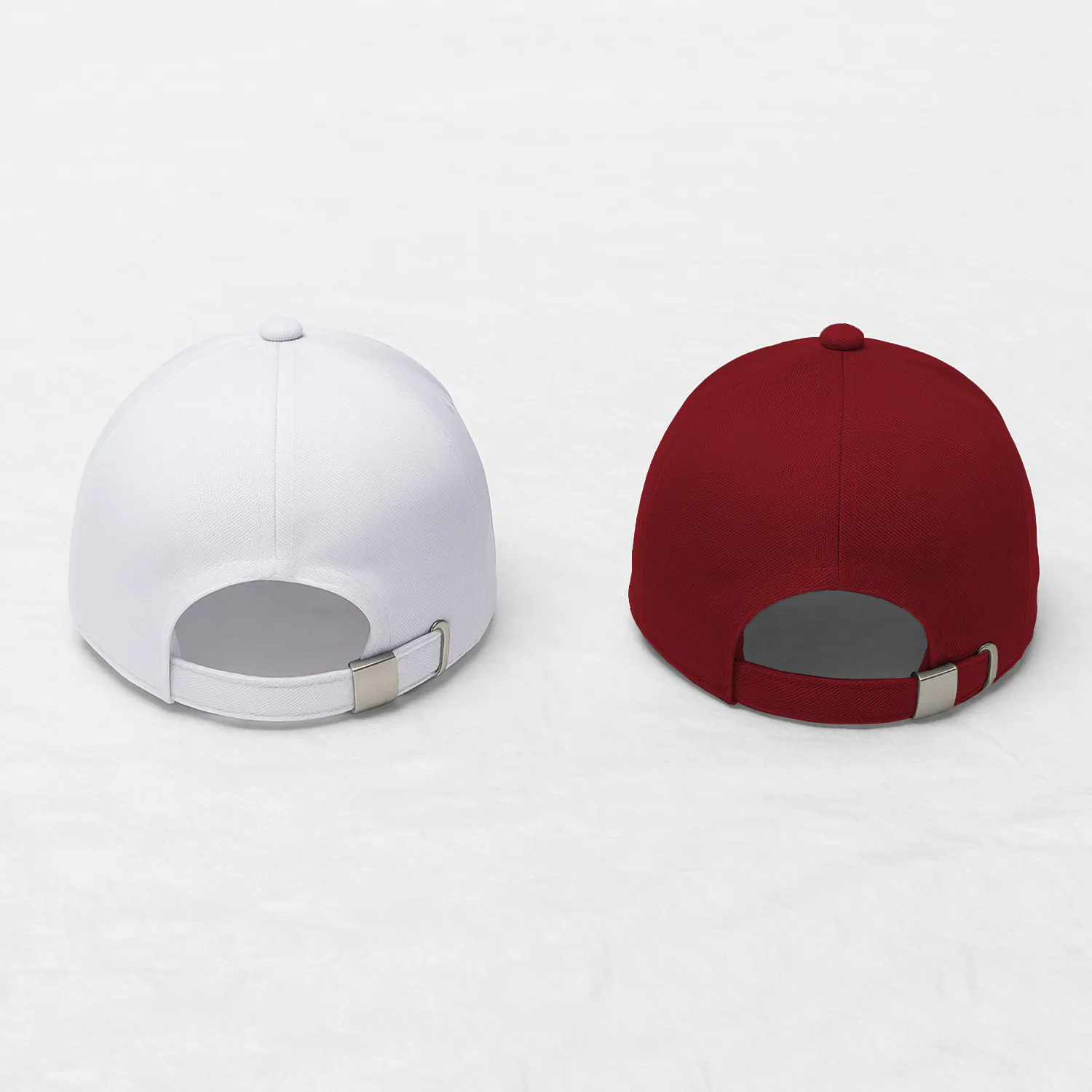 Phirsein ‘New York’ White and Maroon Adjustable Baseball Caps – Trendy Summer Hats for Men & Women - Image 3