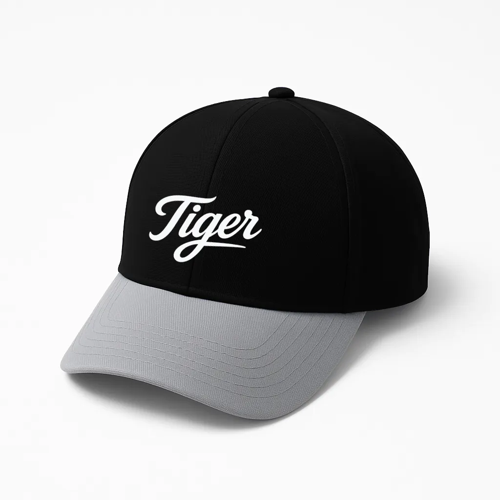 Phirsein 'Tiger' Black and Grey Adjustable Baseball Caps – Bold Summer Hats for Men & Women - Image 4