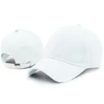 Phirsein White Adjustable Summer Baseball Sports Cap for Men and Women